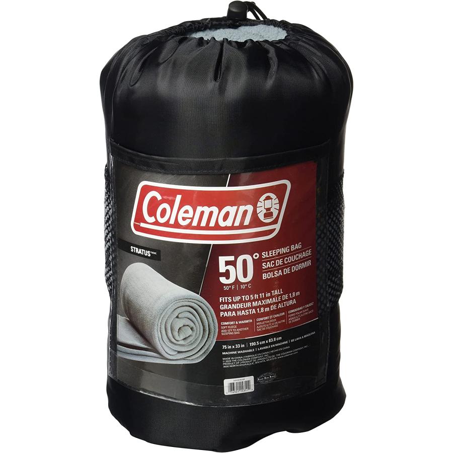 Coleman Sleeping Bag STRAT 50F Fleece Gray C003 | Coleman | 01
