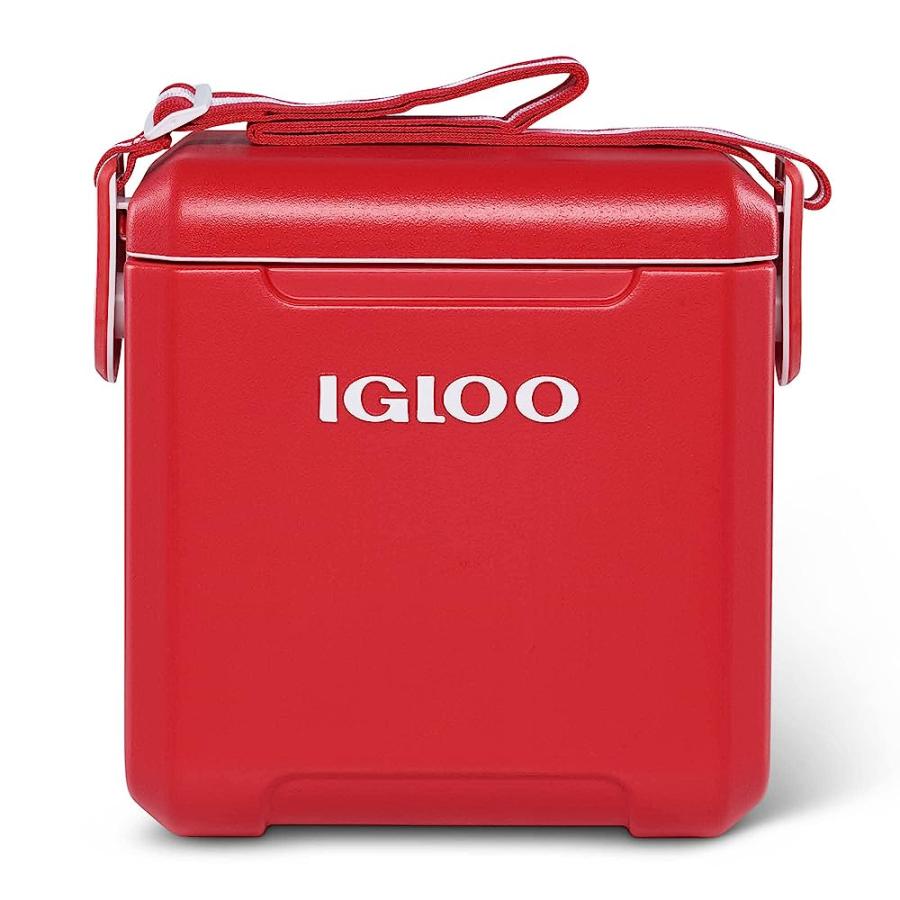 IGLOO RED 11 QT TAG-A-LONG TOO HARDSIDED STRAPPED COOLER | igloo