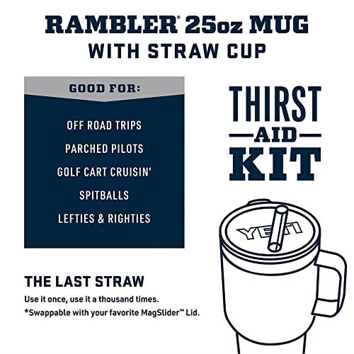 YETI RAMBLER 25 OZ STRAW MUG, VACUUM INSULATED, STAINLESS STEEL, WHITE | YETI | 02