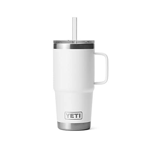 YETI RAMBLER 25 OZ STRAW MUG, VACUUM INSULATED, STAINLESS STEEL, WHITE | YETI | 06