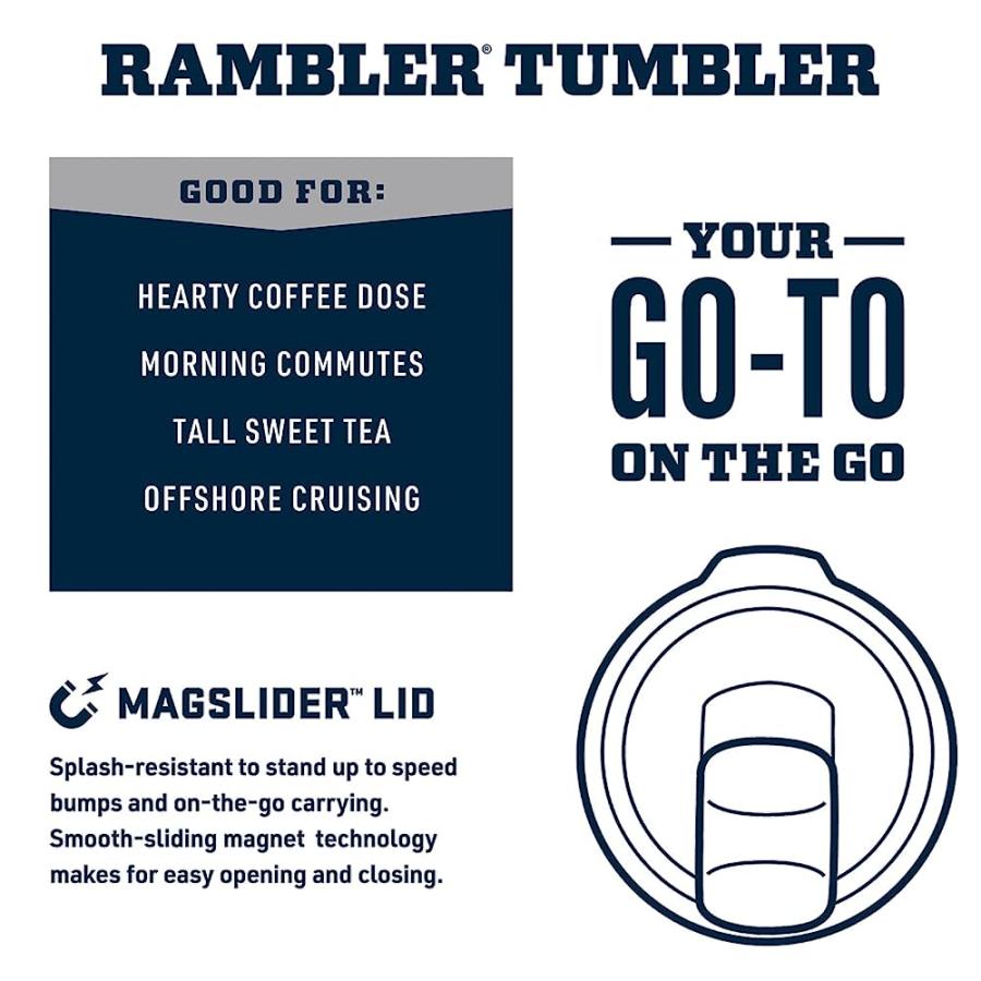 YETI RAMBLER 30 OZ TUMBLER, STAINLESS STEEL, VACUUM INSULATED WITH MAGSLIDER LID (CANOPY GREEN, 1 COUNT (PACK OF 1)) | YETI | 01