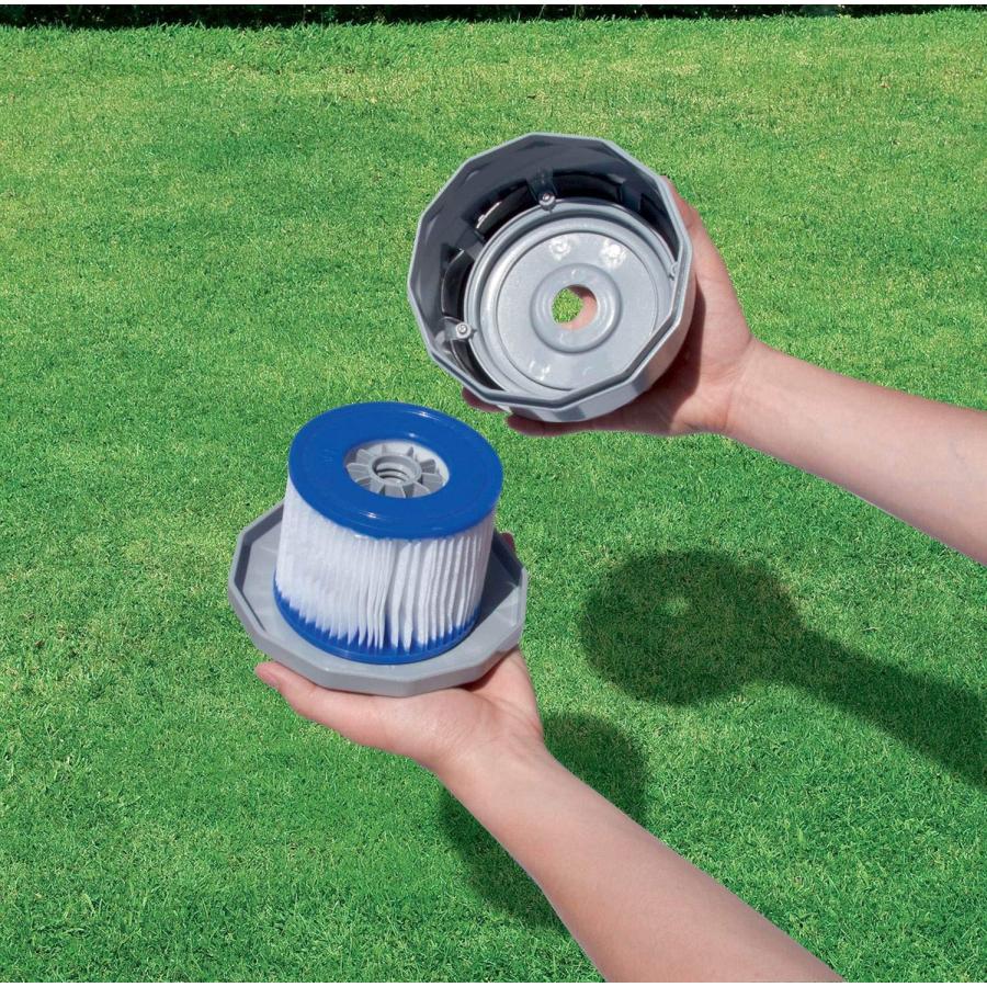 Coleman Inflatable Spa Filter Pump Replacement Cartridge Type VI 90352 (2 Pack) | Coleman | 02