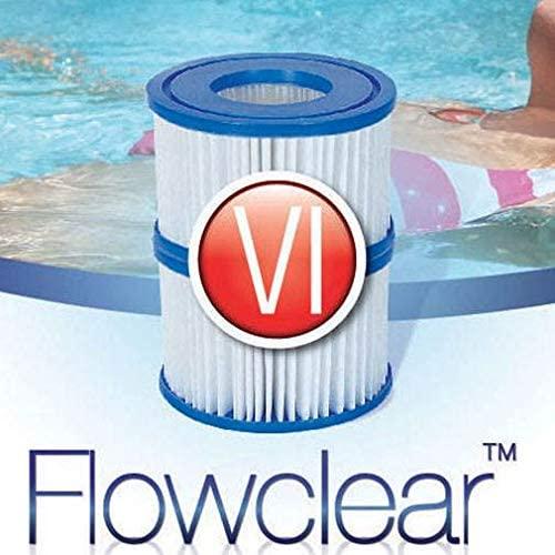 Coleman Inflatable Spa Filter Pump Replacement Cartridge Type VI 90352 (2 Pack) | Coleman | 05