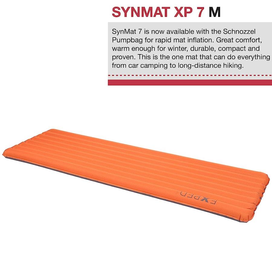 EXPED SYNMAT XP 7 INSULATED SLEEPING PAD, TERRACOTTA, MEDIUM |  | 01