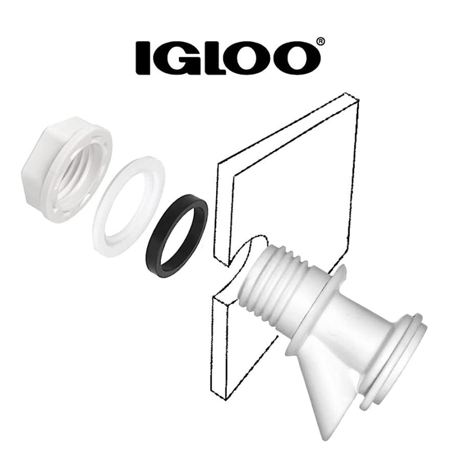 IGLOO PUSH-BUTTON SPIGOT FOR 2-10 GALLON WATER COOLER BEVERAGE JUGS | igloo | 02