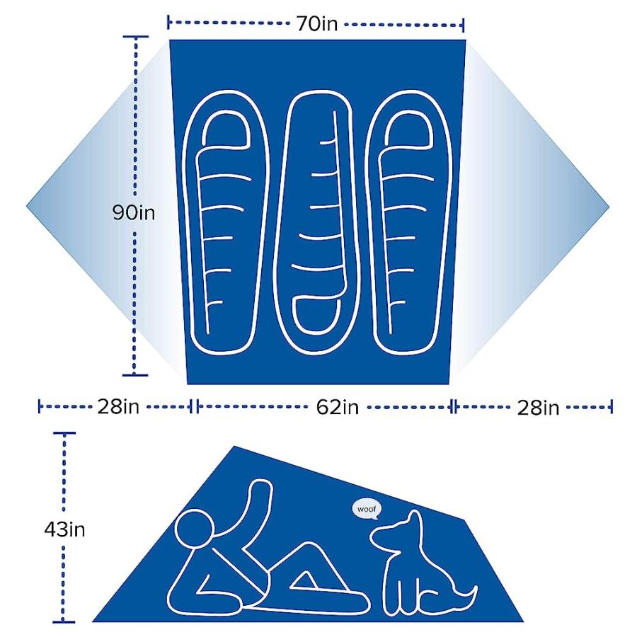 BIG AGNES COPPER SPUR HV UL MTNGLO BACKPACKING TENT, 3 PERSON | BIG AGNES | 05