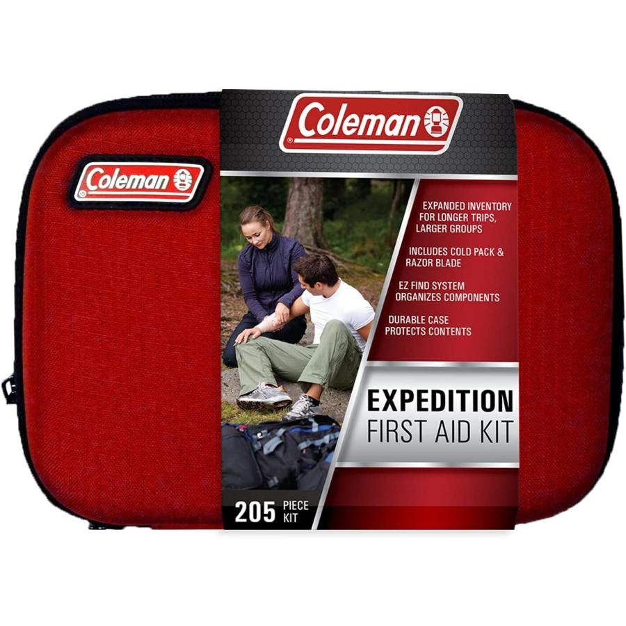 Coleman All Purpose Basic First Aid Kit for Minor Emergencies, a Light, Portable First aid kit with a Soft-Sided case - 205 Piece | Coleman