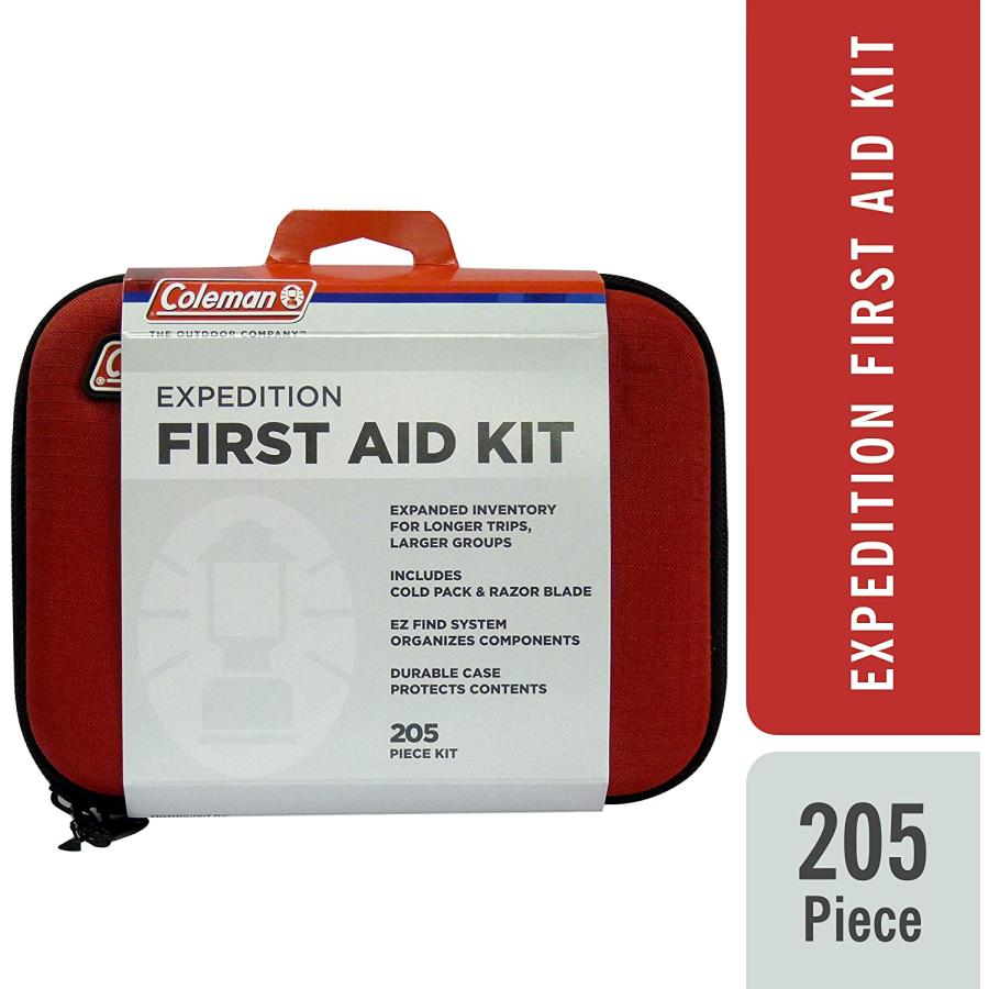 Coleman All Purpose Basic First Aid Kit for Minor Emergencies, a Light, Portable First aid kit with a Soft-Sided case - 205 Piece | Coleman | 01