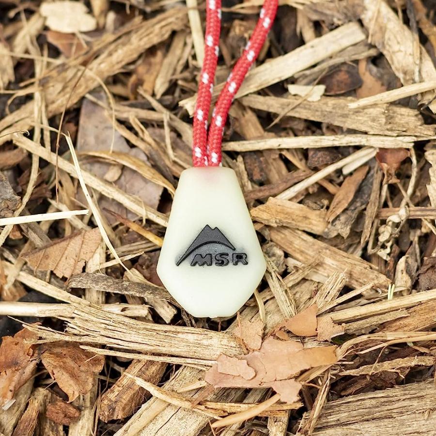 MSR NIGHT GLOW ZIPPER PULLS, 2-PACK , RED/WHITE | MSR | 01