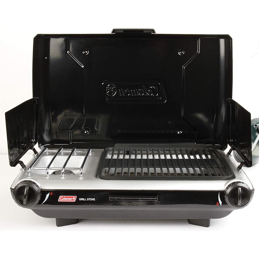 Coleman Gas Camping Grill/Stove Tabletop Propane 2 in 1 Grill/Stove, 2 Burner | Coleman | 02