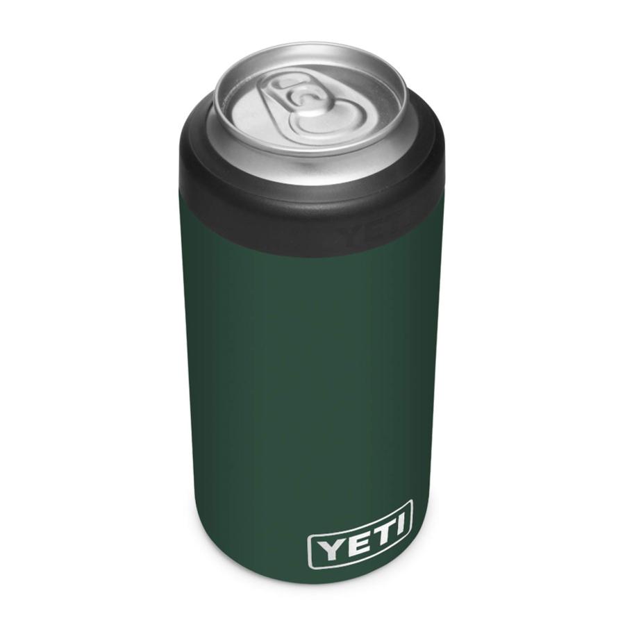 YETI Rambler 16オンス コルスター トール缶クーラー:YETI 真空断熱 ステンレス製、ノースウッズグリーン | YETI