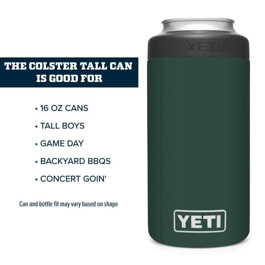 YETI Rambler 16オンス コルスター トール缶クーラー:YETI 真空断熱 ステンレス製、ノースウッズグリーン | YETI | 03