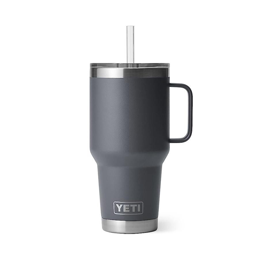 YETI RAMBLER 35 OZ STRAW MUG, VACUUM INSULATED, STAINLESS STEEL, CHARCOAL | YETI | 06