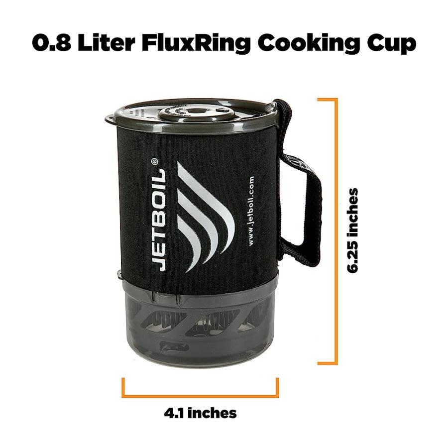 JETBOIL MICROMO LIGHTWEIGHT PRECISION CAMPING AND BACKPACKING STOVE COOKING SYSTEM WITH ADJUSTABLE HEAT CONTROL, CARBON BLACK | JETBOIL | 02