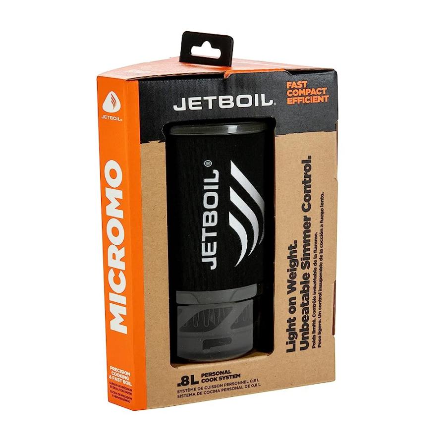 JETBOIL MICROMO LIGHTWEIGHT PRECISION CAMPING AND BACKPACKING STOVE COOKING SYSTEM WITH ADJUSTABLE HEAT CONTROL, CARBON BLACK | JETBOIL | 06
