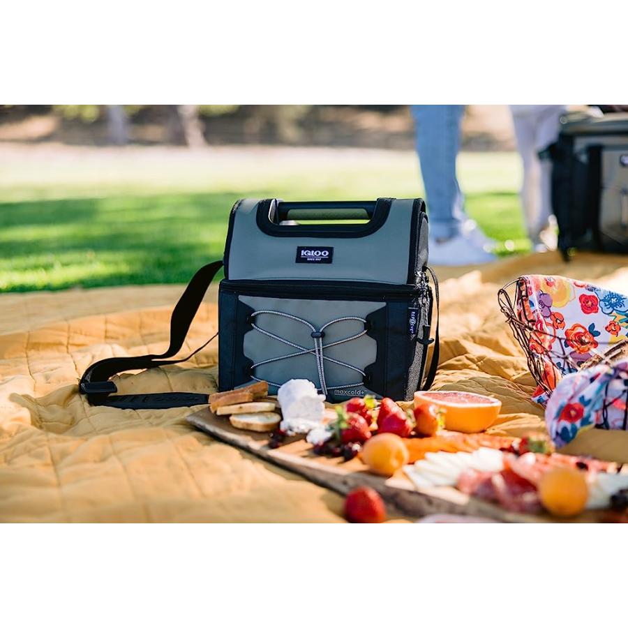 IGLOO GRIPPER MAXCOLD INSULATED 16-CAN LUNCH BAG COOLER-GRAY | igloo | 03