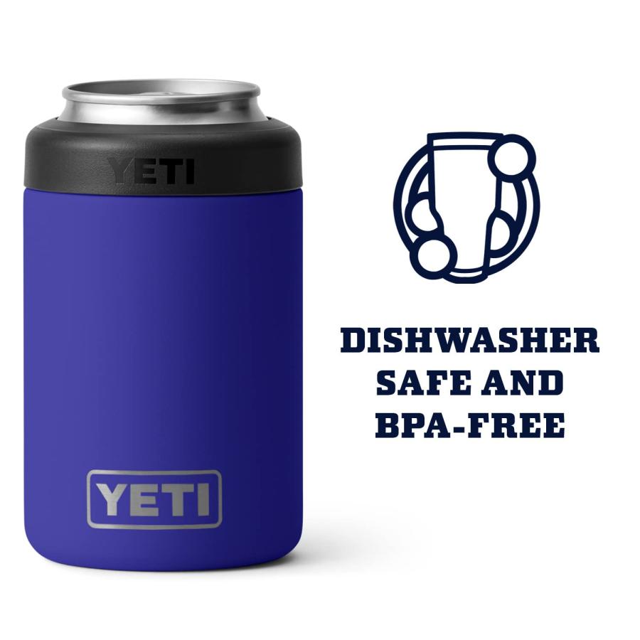 YETI Rambler 12オンス コルスター 標準缶クーラー:YETI 真空断熱 ステンレス製、オフショアブルー | YETI | 04
