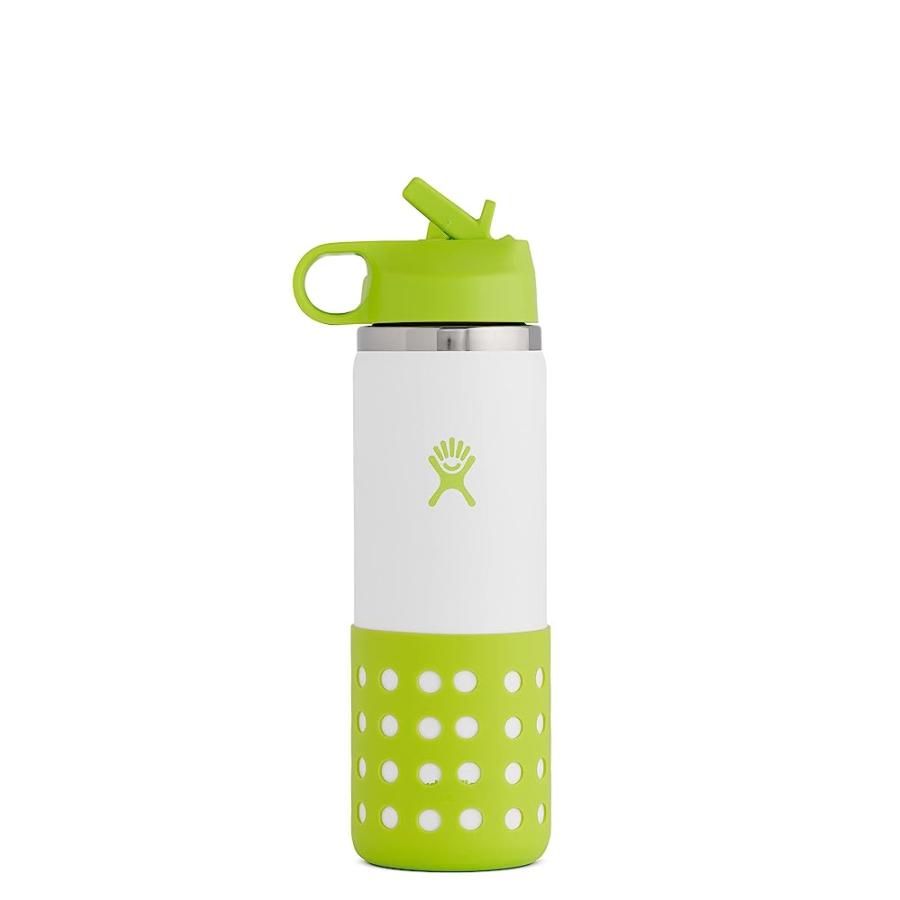 HYDRO FLASK 20 OZ KIDS WIDE MOUTH STRAW LID AND BOOT JUNGLE | HYDRO FLASK
