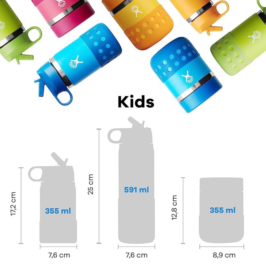 HYDRO FLASK 20 OZ KIDS WIDE MOUTH STRAW LID AND BOOT JUNGLE | HYDRO FLASK | 02