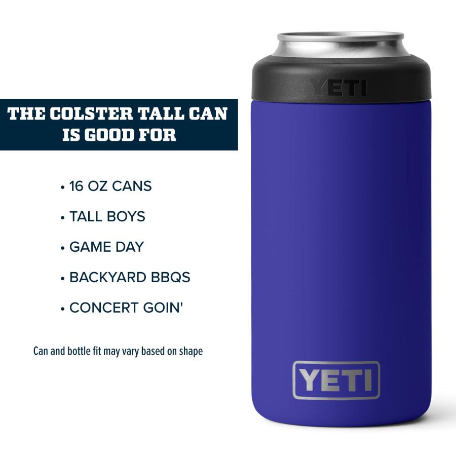 YETI Rambler 16オンス コルスター トール缶クーラー:YETI 真空断熱 ステンレス製、オフショアブルー | YETI | 03