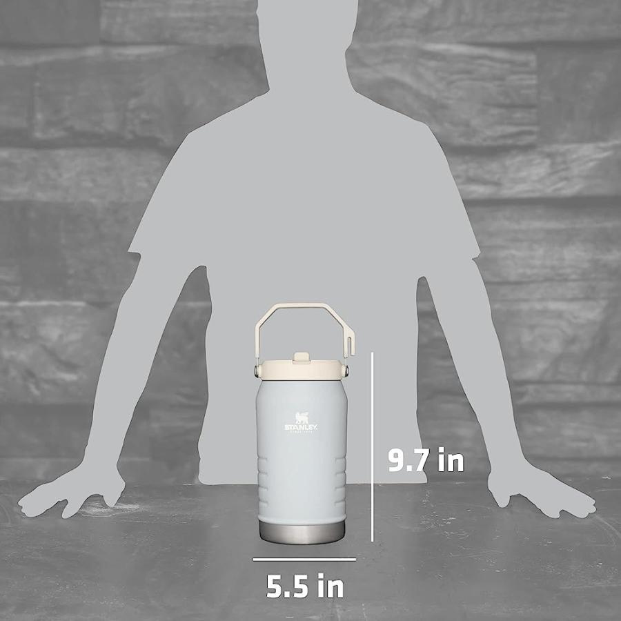 STANLEY ICEFLOW STAINLESS STEEL WATER JUG WITH STRAW, VACUUM INSULATED WATER BOTTLE FOR HOME AND OFFICE, REUSABLE TUMBLER WITH STRAW LEAKPROOF FL | STANLEY | 05