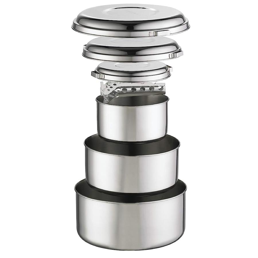 MSR ALPINE 4 STAINLESS STEEL CAMPING POT SET | MSR