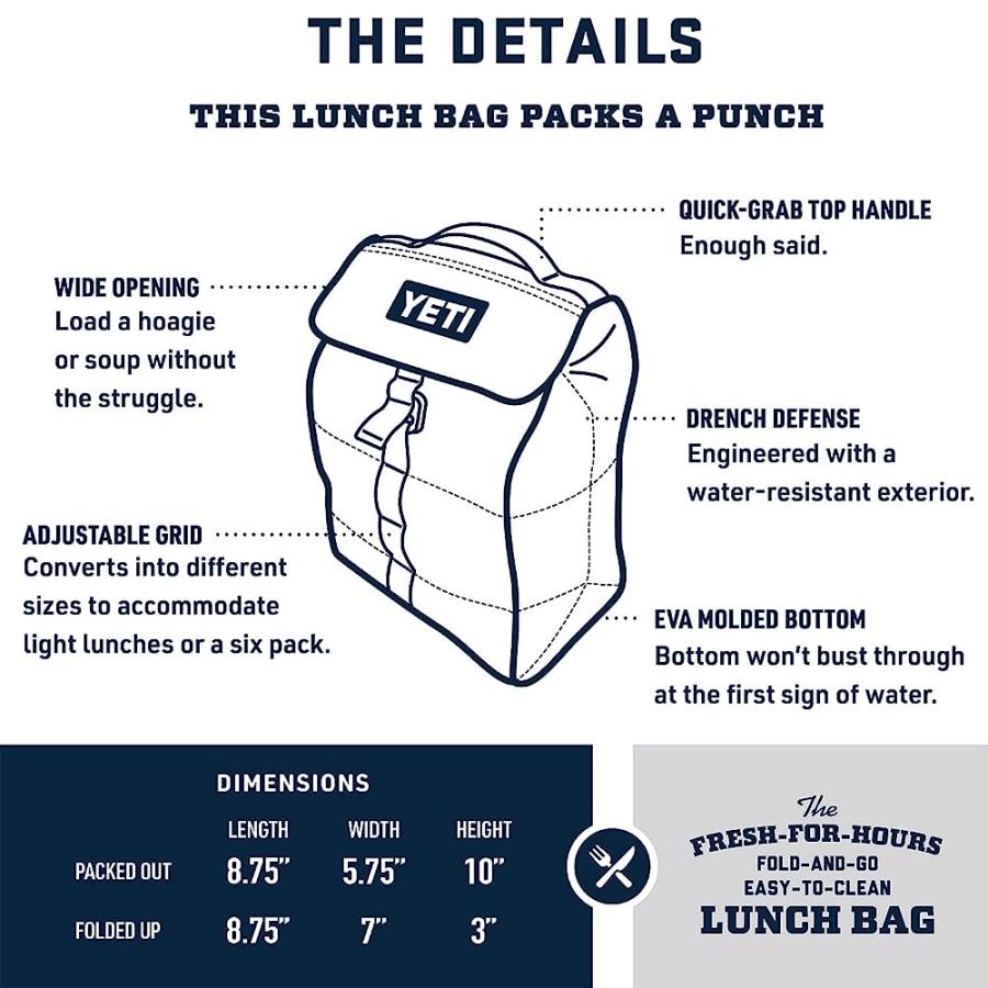 YETI DAYTRIP PACKABLE LUNCH BAG, CANOPY GREEN | YETI | 01