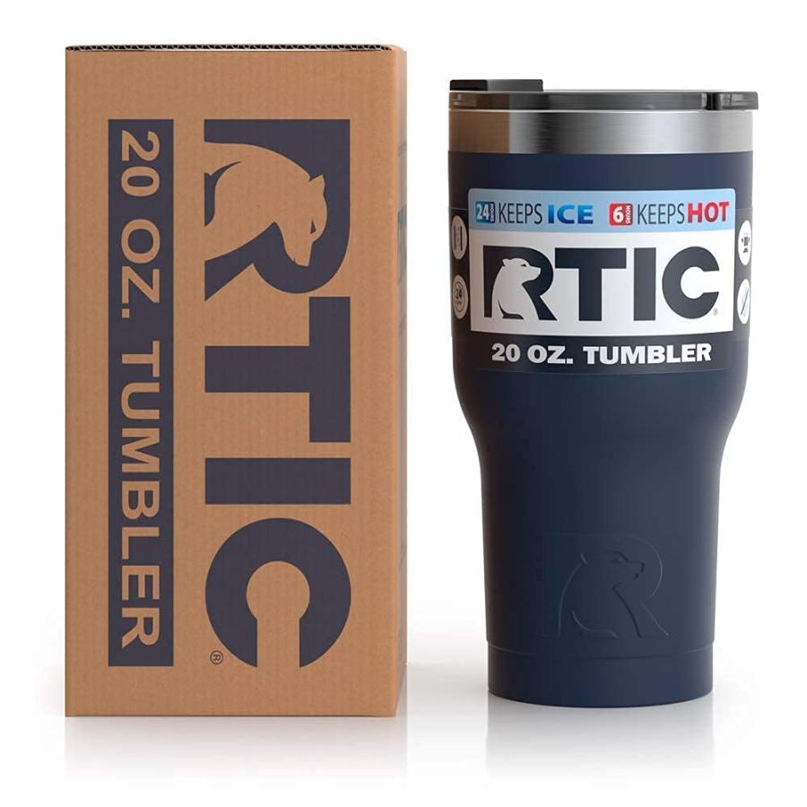 RTIC DOUBLE WALL VACUUM INSULATED TUMBLER, 20 OZ, NAVY |  | 01