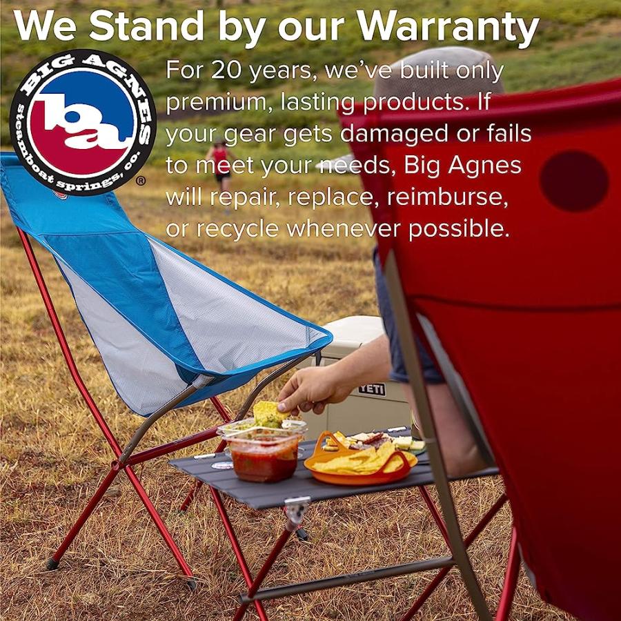 BIG AGNES WOODCHUCK & SOUL KITCHEN TABLES - ULTRALIGHT, HARD-TOP TABLES FOR CAMPING AND BACKPACKING, WOODCHUCK TABLE (ASPHALT) | BIG AGNES | 05