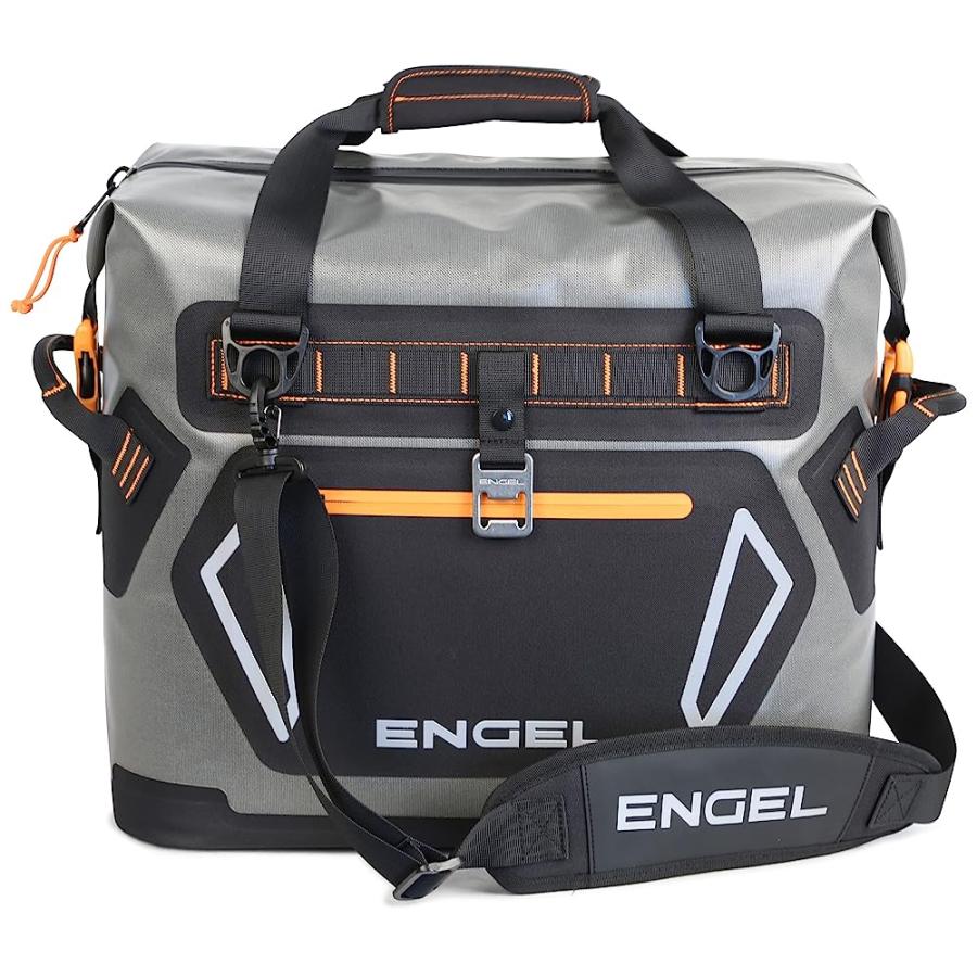 ENGEL HD20-ORANGE 22 QUART HEAVY-DUTY SOFT SIDED COOLER BAG DARK GRAY/ORANGE | 