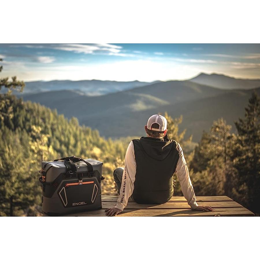 ENGEL HD20-ORANGE 22 QUART HEAVY-DUTY SOFT SIDED COOLER BAG DARK GRAY/ORANGE |  | 01