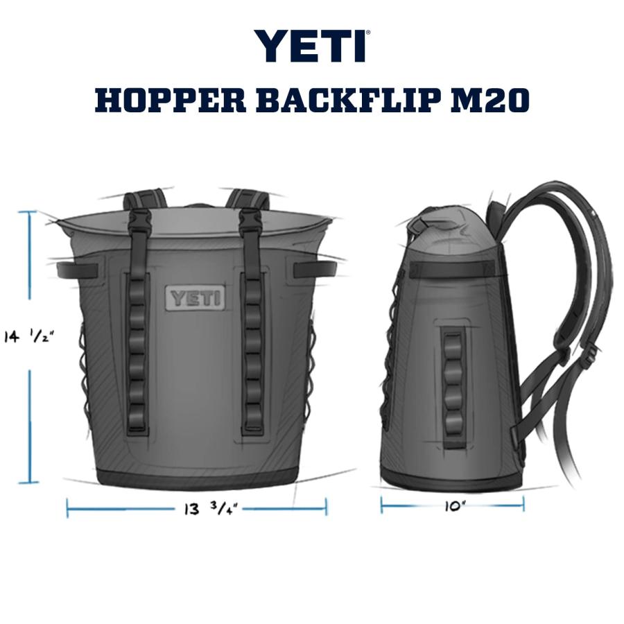 YETI Hopper M20 ソフトバックパッククーラー:YETI、ビミニピンク | YETI | 05