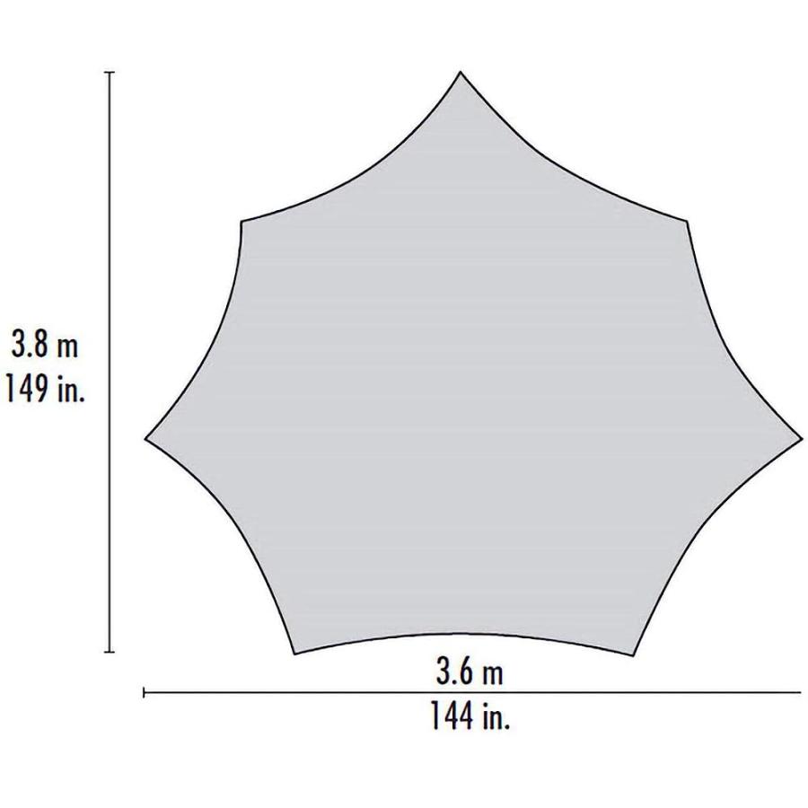 MSR RENDEZVOUS SUN SHIELD WING CANOPY CAMPING SHELTER, 120 SQUARE FOOT | MSR | 02