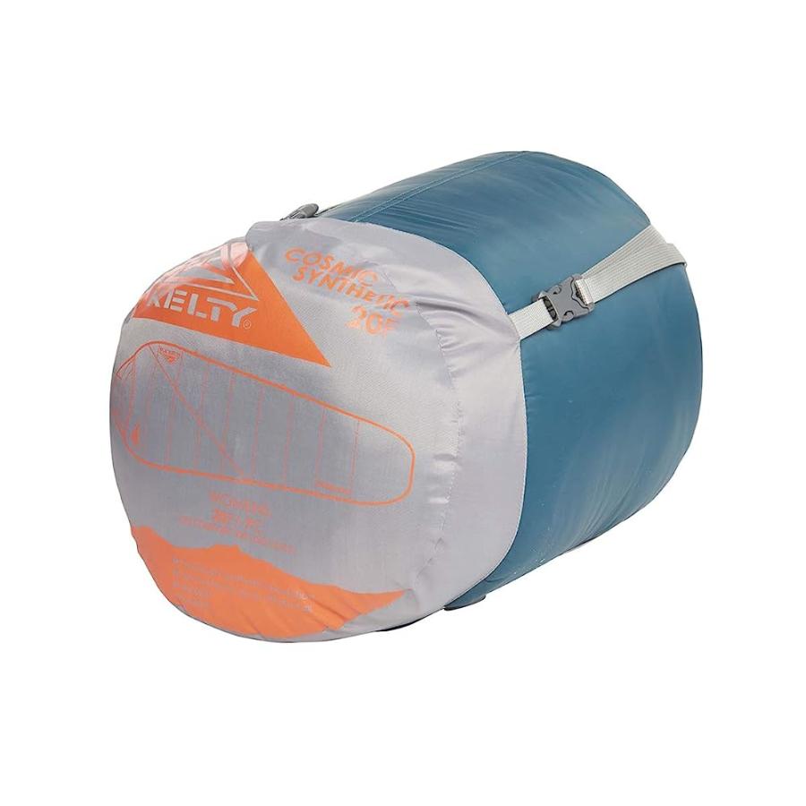 KELTY COSMIC SYNTHETIC FILL 20 DEGREE BACKPACKING SLEEPING BAG, WOMEN’S COMPRESSION STRAPS, STUFF SACK INCLUDED, GREEN | KELTY | 03