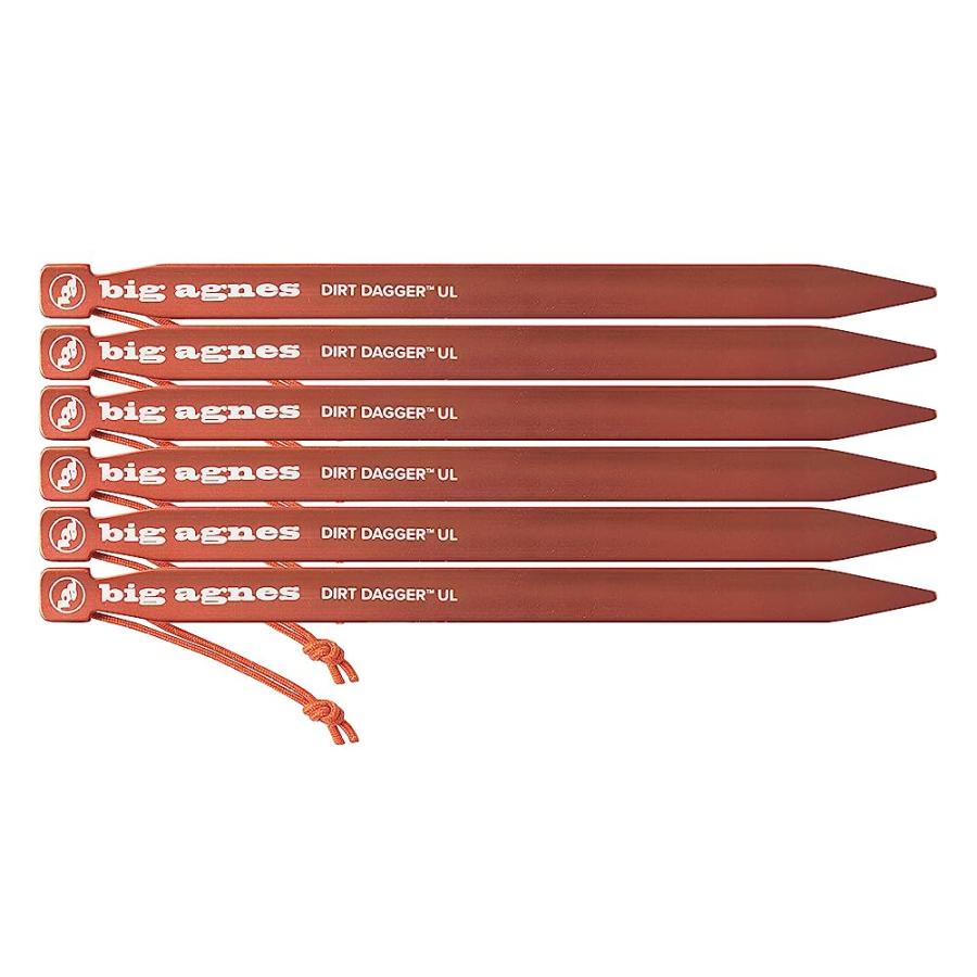 BIG AGNES DIRT DAGGER UL 10” TENT STAKES: PACK OF 6 | BIG AGNES | 01