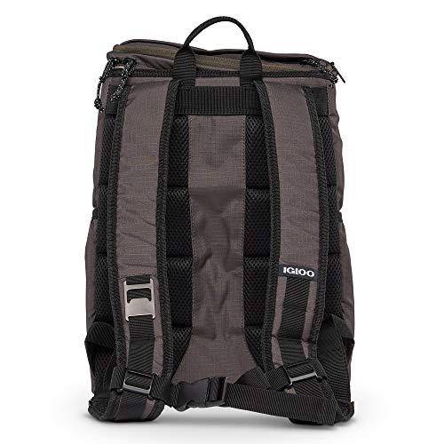 IGLOO 30 CAN LARGE PORTABLE INSULATED SOFT COOLER BACKPACK CARRY BAG, OLIVE | igloo | 08
