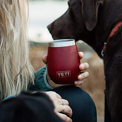 YETI Rambler 10オンス ワインタンブラー 真空断熱 ステンレス製、ブリックレッド | YETI | 04