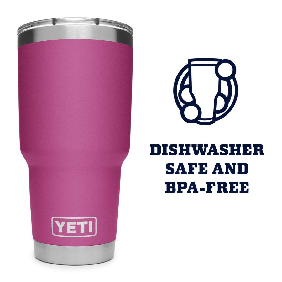 YETI Rambler 30オンス タンブラー マグスライダー蓋付き 真空断熱 ステンレス製、プリックリーピアー | YETI | 03