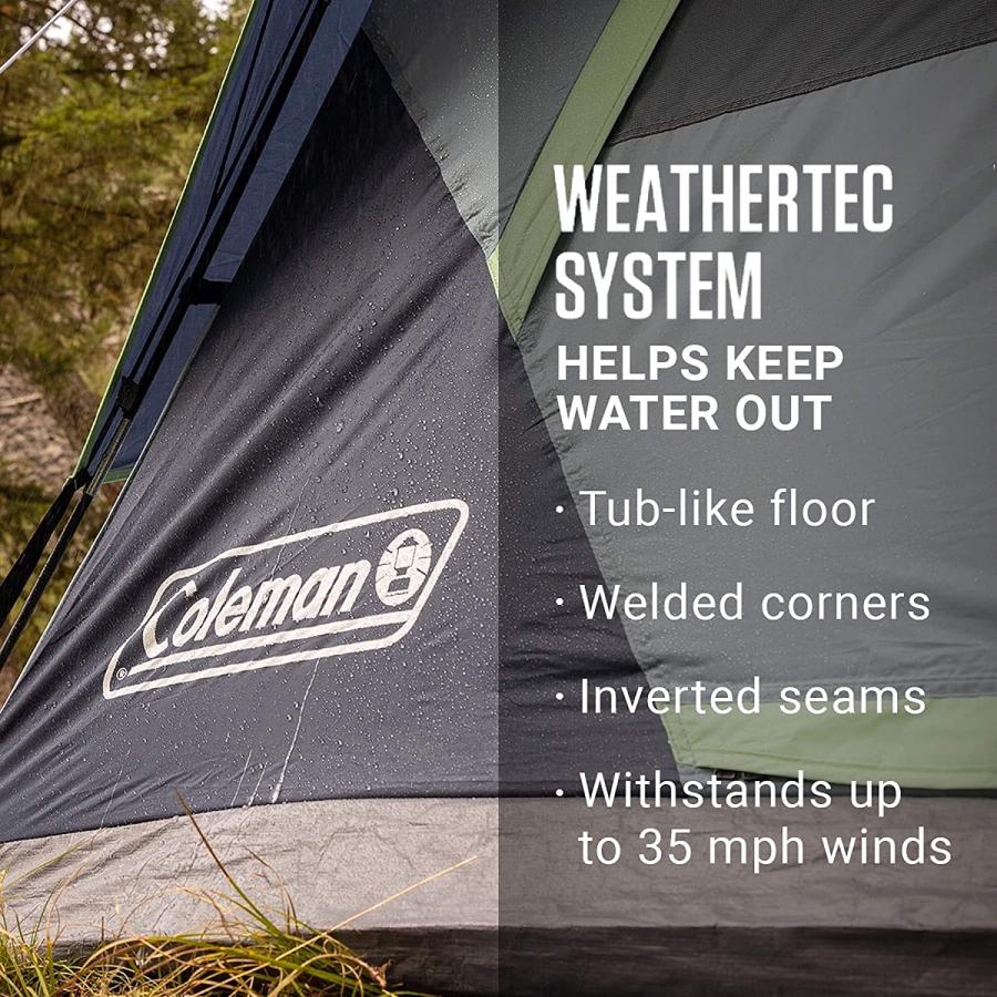 Coleman Skydome Camping Tent with Dark Room Technology, 6 Person | Coleman | 04