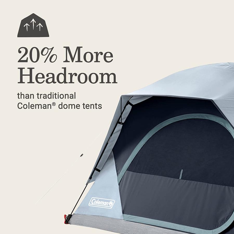 Coleman Skydome Camping Tent4-Person Tent with LED Lighting | Coleman | 03