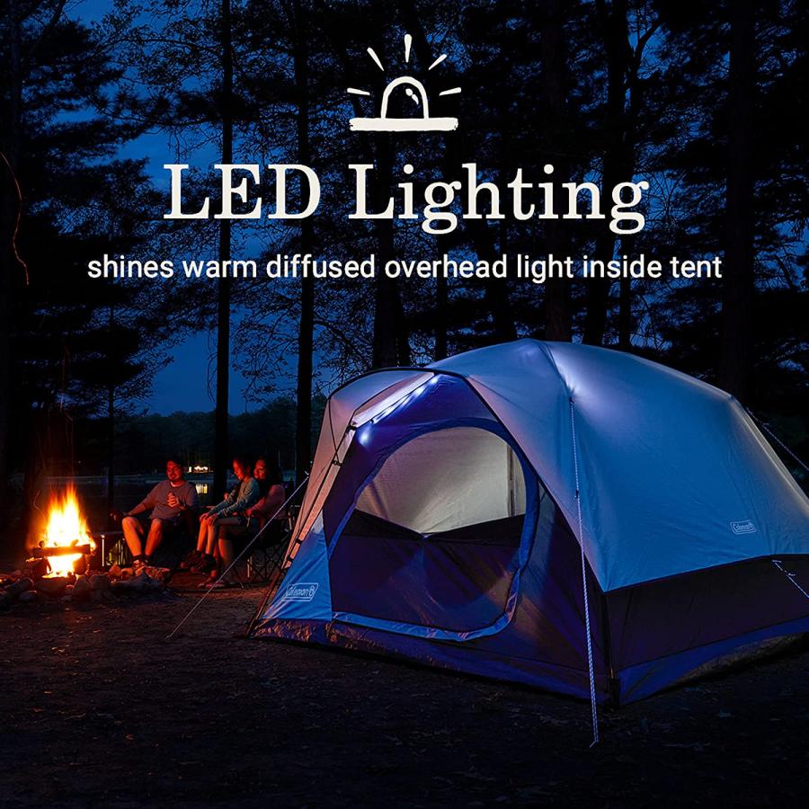 Coleman Skydome Camping Tent4-Person Tent with LED Lighting | Coleman | 04