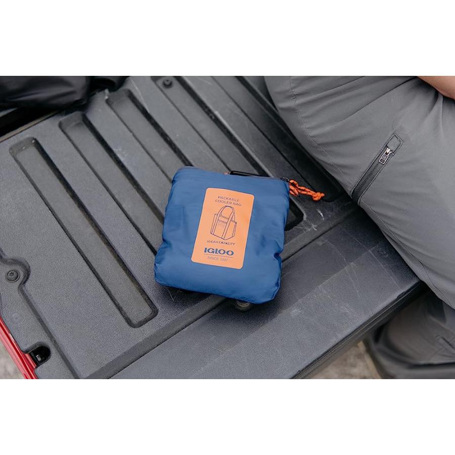 IGLOO DENIM 10-CAN PACKABLE PUFFER ECO-FRIENDLY SOFTSIDED BAG | igloo | 04