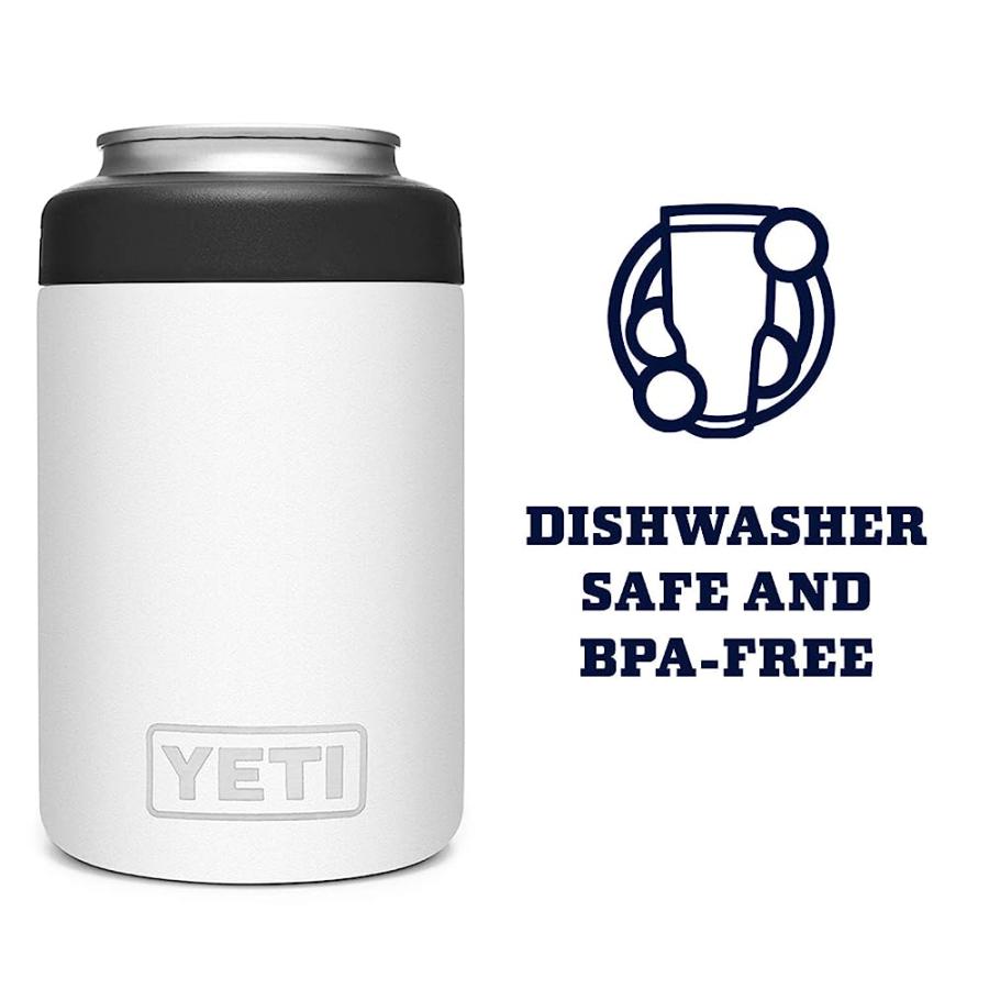 YETI RAMBLER 12 OZ. COLSTER CAN INSULATOR FOR STANDARD SIZE CANS, WHITE (NO CAN INSERT) | YETI | 04