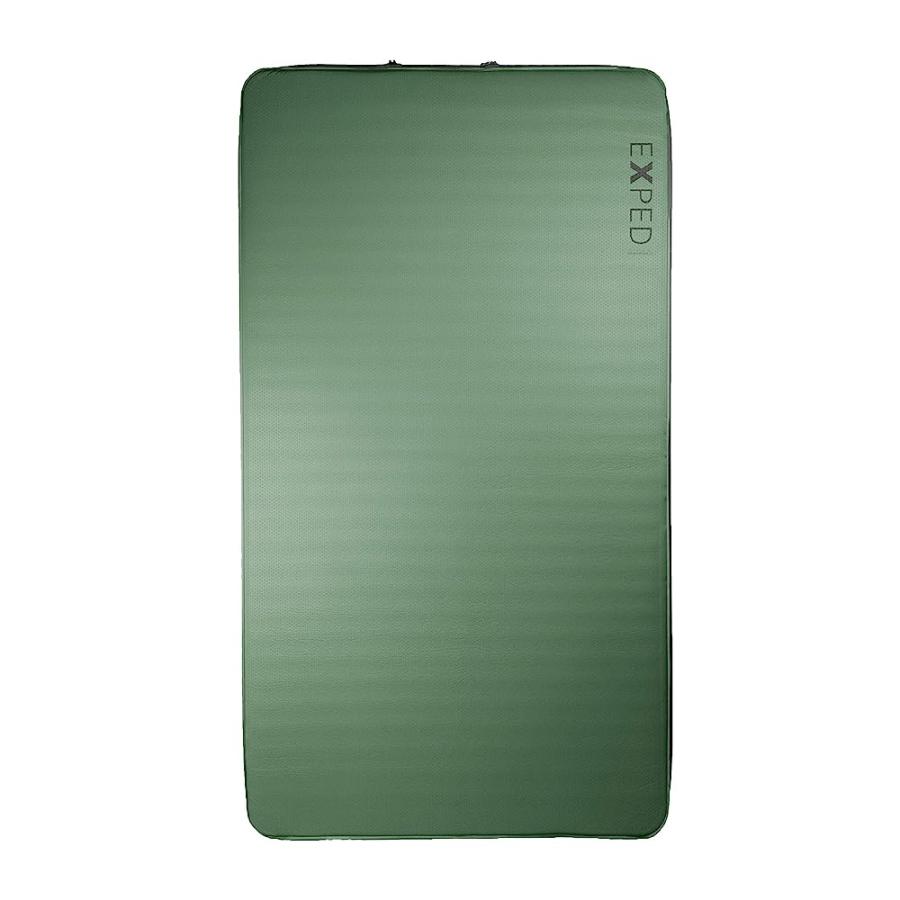 EXPED MEGAMAT DUO 10 - SELF-INFLATING AND EXTREMELY COMFORTABLE LUXURIOUS SLEEPING MAT, GREEN, MEDIUM | 