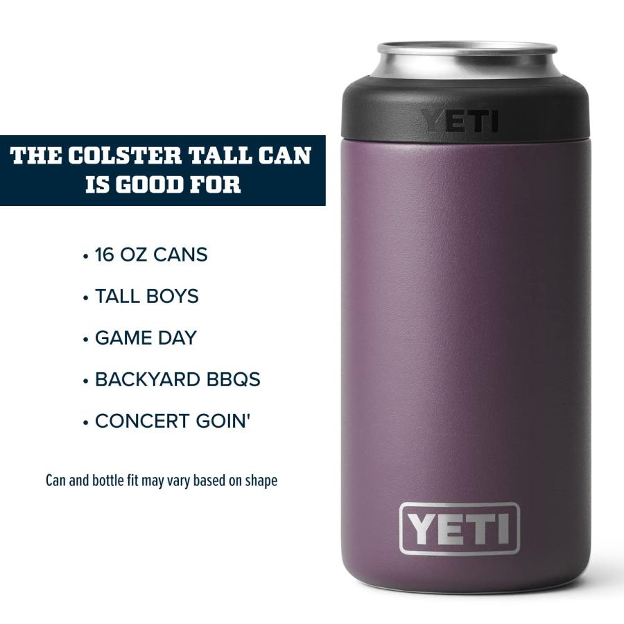 YETI Rambler 16オンス コルスター トール缶クーラー:YETI 真空断熱 ステンレス製、ノルディックパープル | YETI | 03