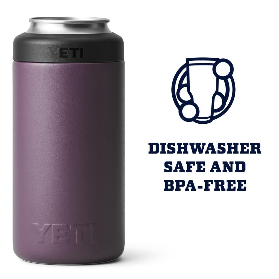 YETI Rambler 16オンス コルスター トール缶クーラー:YETI 真空断熱 ステンレス製、ノルディックパープル | YETI | 04