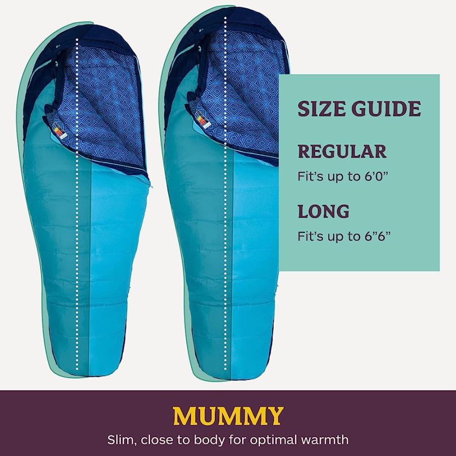 MARMOT WOMEN’S TRESTLES 15° SLEEPING BAG | INSULATED, WATER-RESISTANT, LEFT-ZIP, FRENCH BLUE/HARBOR BLUE | Marmot | 05