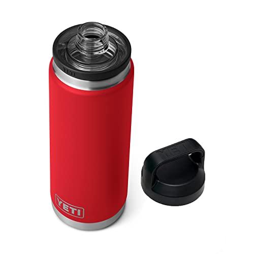 YETI RAMBLER 26 OZ BOTTLE, VACUUM INSULATED, STAINLESS STEEL WITH CHUG CAP, RESCUE RED | YETI
