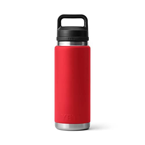 YETI RAMBLER 26 OZ BOTTLE, VACUUM INSULATED, STAINLESS STEEL WITH CHUG CAP, RESCUE RED | YETI | 06