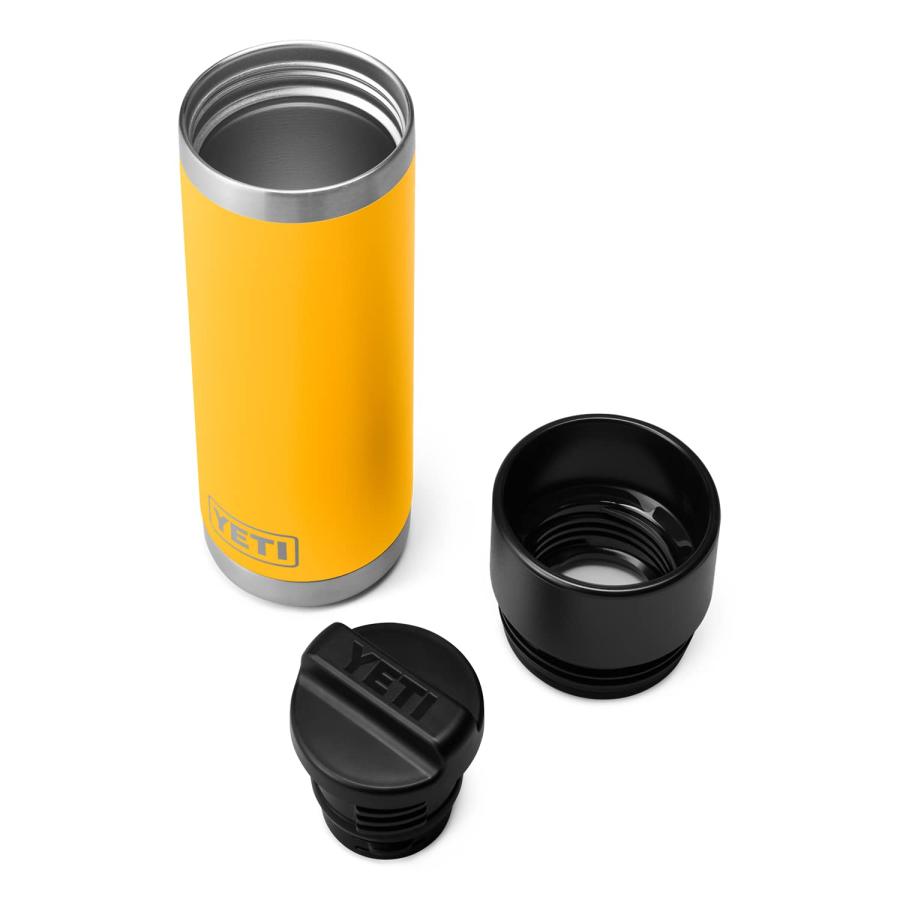YETI Rambler 18オンス ボトル キャップ付き 真空断熱 ステンレス製、アルパインイエロー | YETI | 04